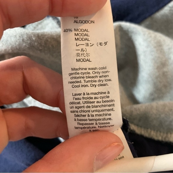 GAP Navy And Gray Color Block Sleeveless T-Shirt Dress - Picture 7 of 7